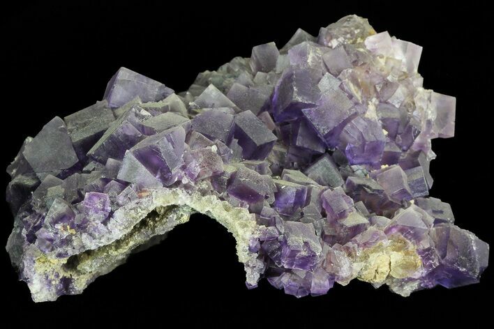 Cubic, Purple Fluorite Crystal Cluster - China #73943